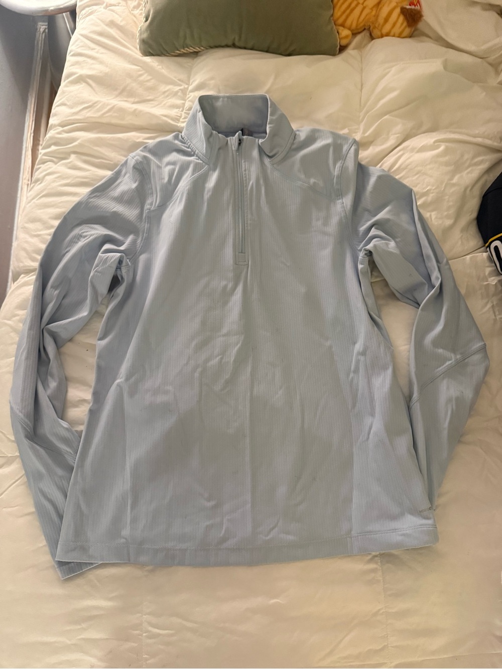 Mondetta Light Blue Half-Zip Long Sleeve Top